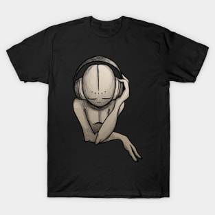 Music Lover| Alien Wearing Headphones T-Shirt